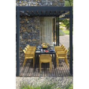 Square Perforated Outdoor Dining Armchair | Nardi Net