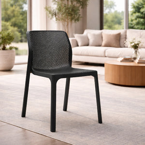 Perforated Monobloc Outdoor Dining Chair | Nardi Bit