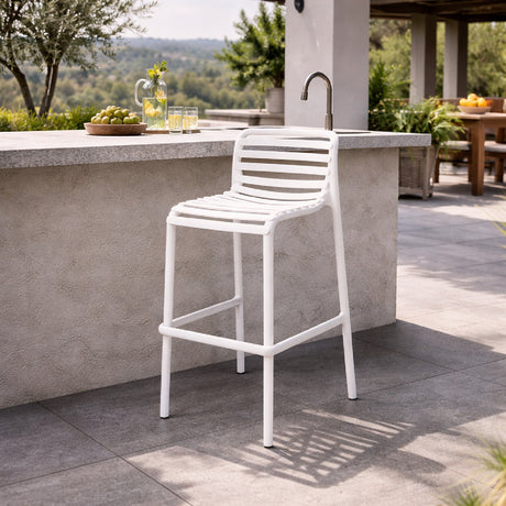 Slatted Outdoor Bar Stool | Nardi Doga