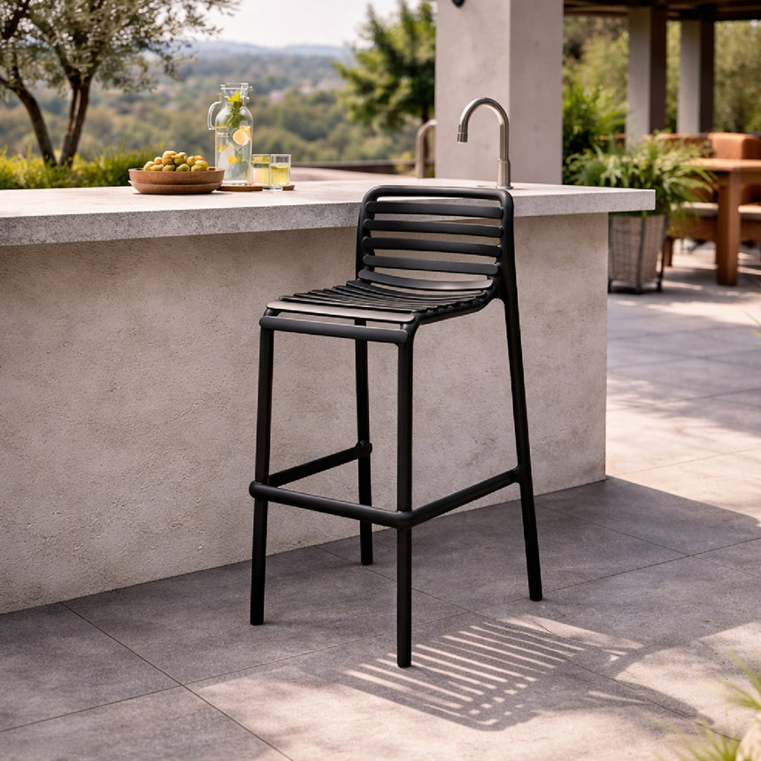 Slatted Outdoor Bar Stool | Nardi Doga