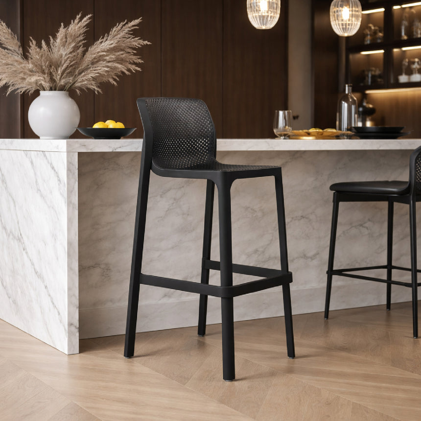 Outdoor Perforated Bar Stool | Nardi Net | Italianfurniture.com
