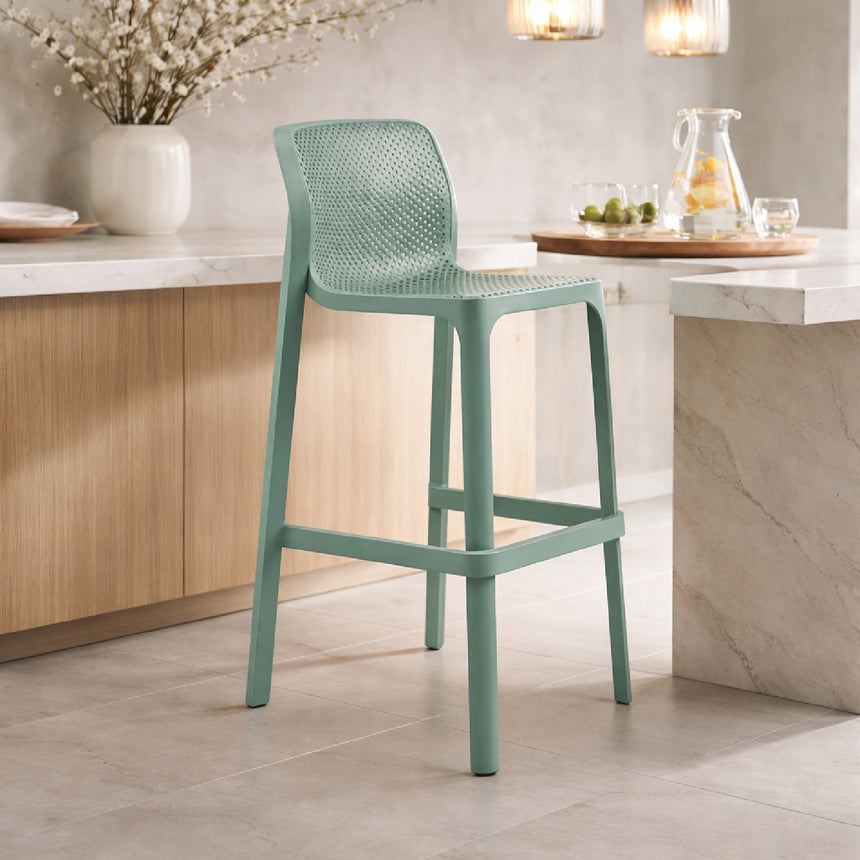 Outdoor Perforated Bar Stool | Nardi Net | Italianfurniture.com