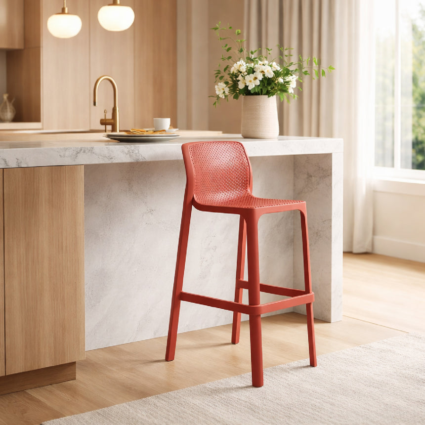 Outdoor Perforated Bar Stool | Nardi Net | Italianfurniture.com