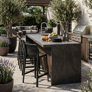 Outdoor Perforated Counter Stool | Nardi Net