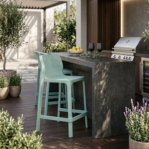 Outdoor Perforated Counter Stool | Nardi Net