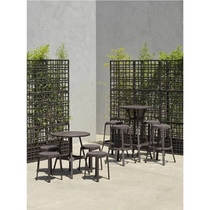 Regenerated Fiberglass Round Outdoor Stool | Nardi Stack Mini
