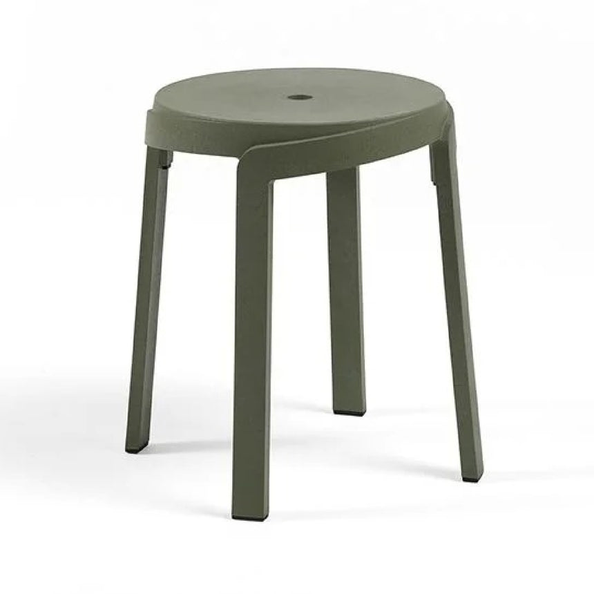 Regenerated Fiberglass Round Outdoor Stool | Nardi Stack Mini