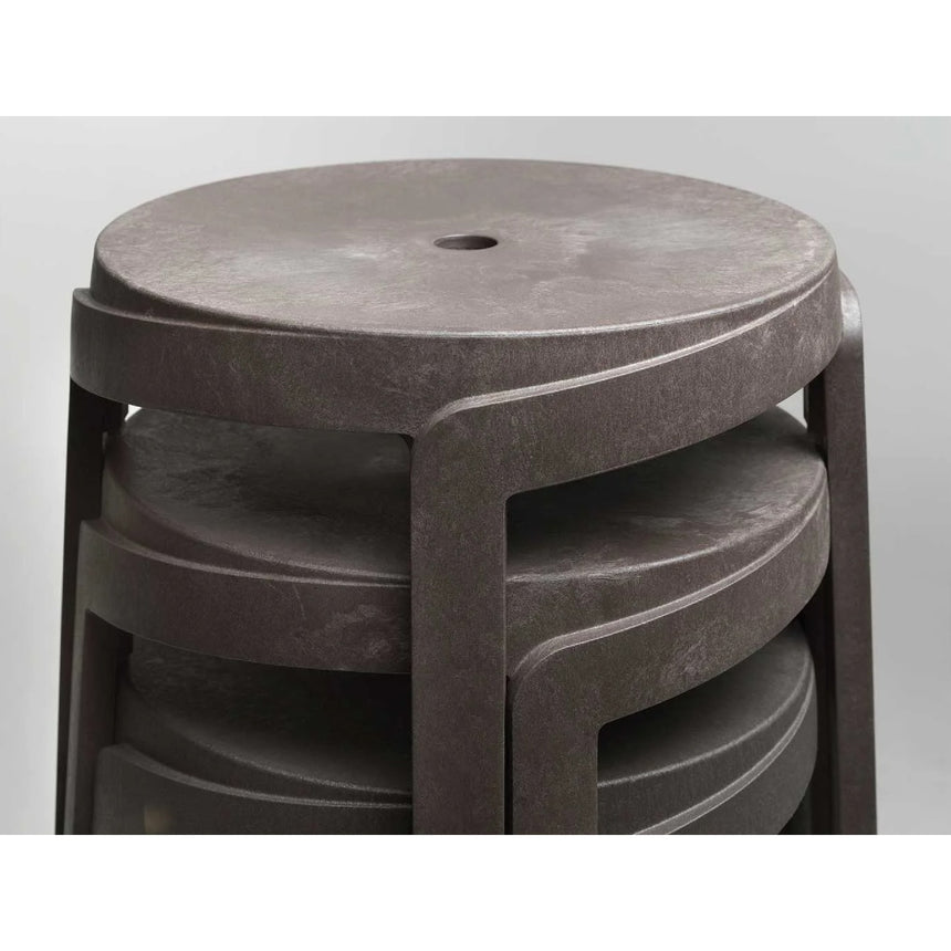 Regenerated Fiberglass Round Outdoor Stool | Nardi Stack Mini