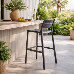 Regenerated Fiberglass Outdoor Bar Stool | Nardi Cassia | Italianfurniture.com