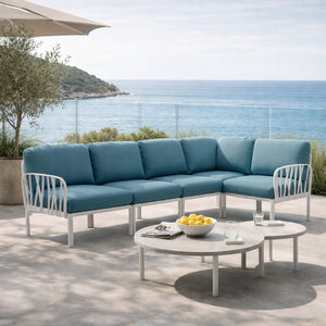 Fiberglass Frame Cushioned Outdoor Sofa | Nardi Komodo 5 | Italianfurniture.com