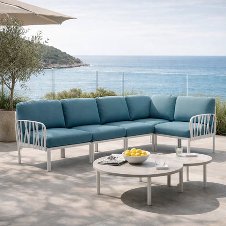 Fiberglass Frame Cushioned Outdoor Sofa | Nardi Komodo 5 | Italianfurniture.com
