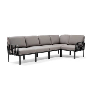 Fiberglass Frame Cushioned Outdoor Sofa | Nardi Komodo 5 | Italianfurniture.com