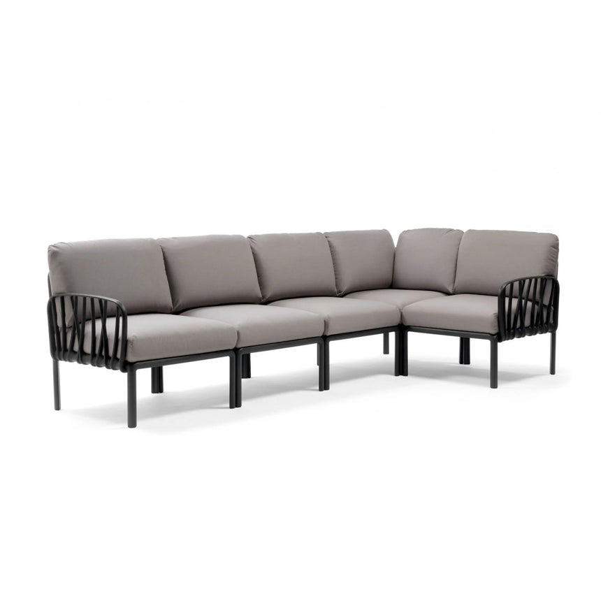 Fiberglass Frame Cushioned Outdoor Sofa | Nardi Komodo 5 | Italianfurniture.com