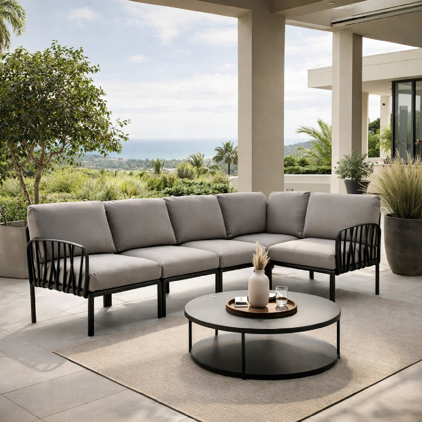 Fiberglass Frame Cushioned Outdoor Sofa | Nardi Komodo 5 | Italianfurniture.com