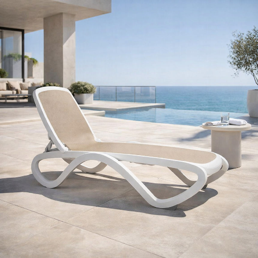 Fabric Adjustable Outdoor Chaise Lounge | Nardi Omega | Italianfurniture.com