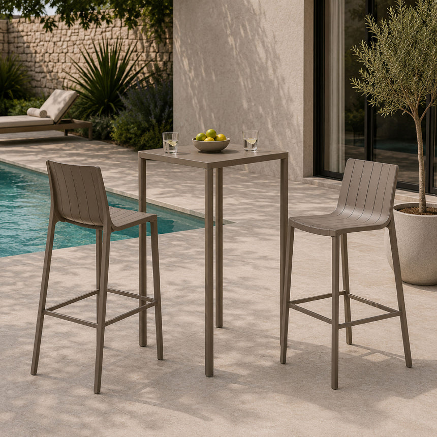 Aluminum Adjustable Outdoor High Table | Nardi Piave