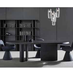 Asymmetrical Black Dining Table | Bonaldo Padiglioni | Italianfurniture.com