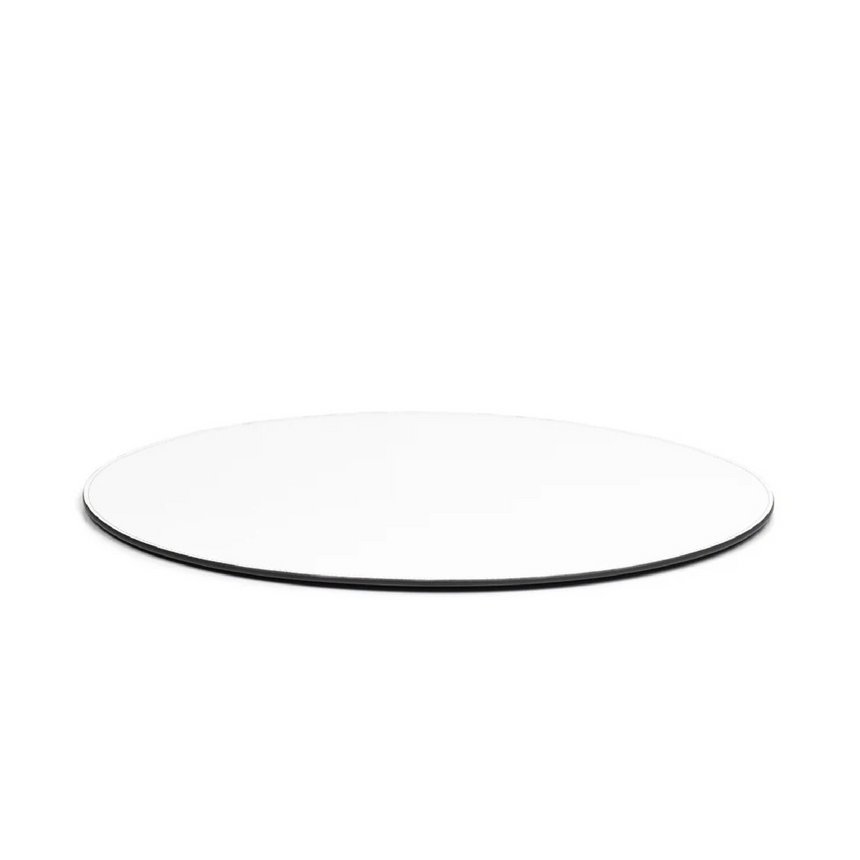 Grained Leather Round Placemat | Pinetti | Italianfurniture.com