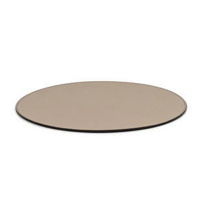 Grained Leather Round Placemat | Pinetti | Italianfurniture.com