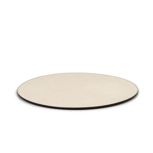 Grained Leather Round Placemat | Pinetti | Italianfurniture.com