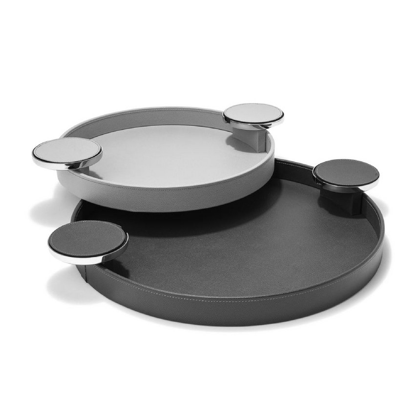 Round Tray with Coaster Holders | Pinetti Dioniso | Italianfurniture.com