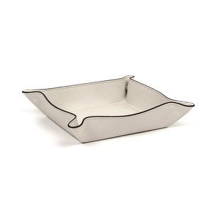 Square Leather Trinket Tray | Pinetti | Italianfurniture.com