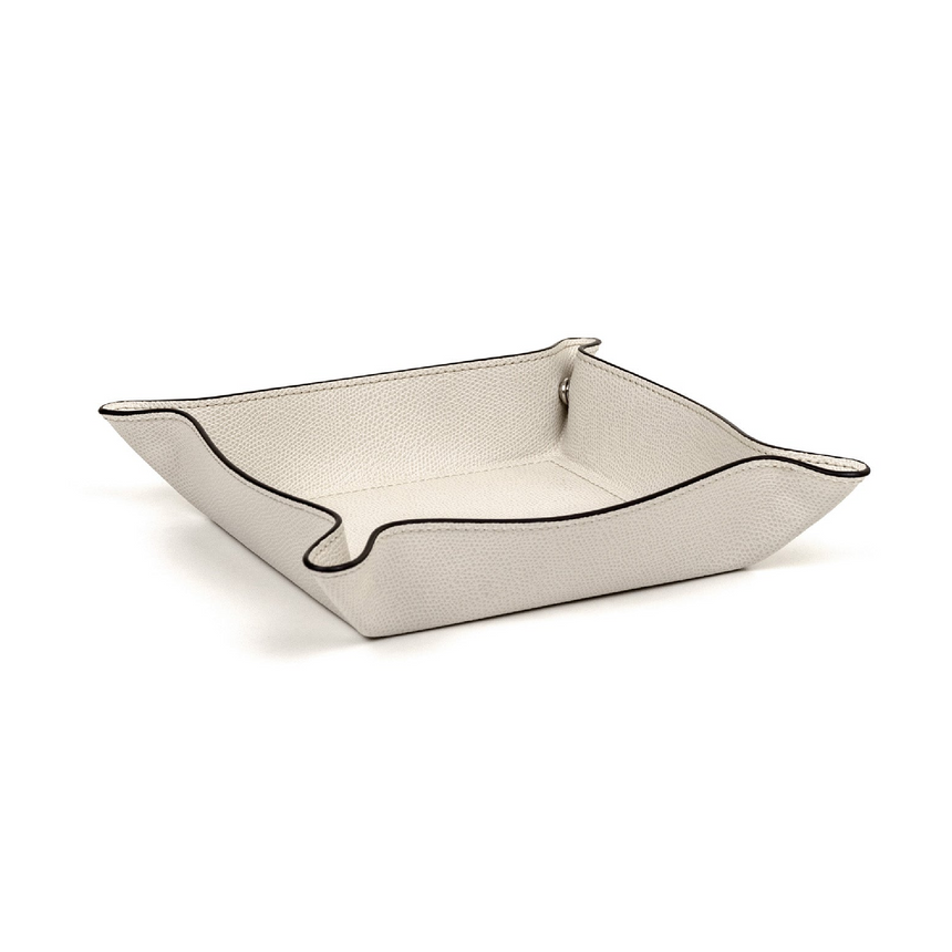 Square Leather Trinket Tray | Pinetti | Italianfurniture.com
