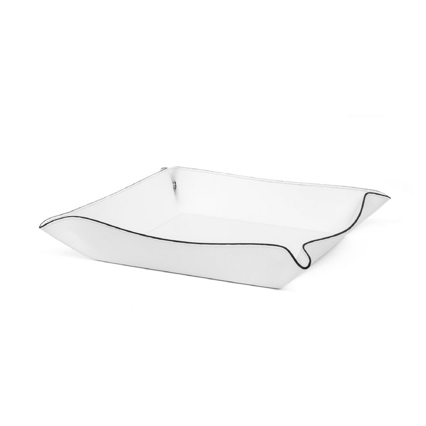 Square Leather Trinket Tray | Pinetti | Italianfurniture.com