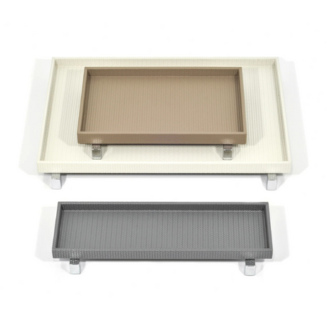 Metal Feet Leather Tray | Pinetti Rialto | Italianfurniture.com