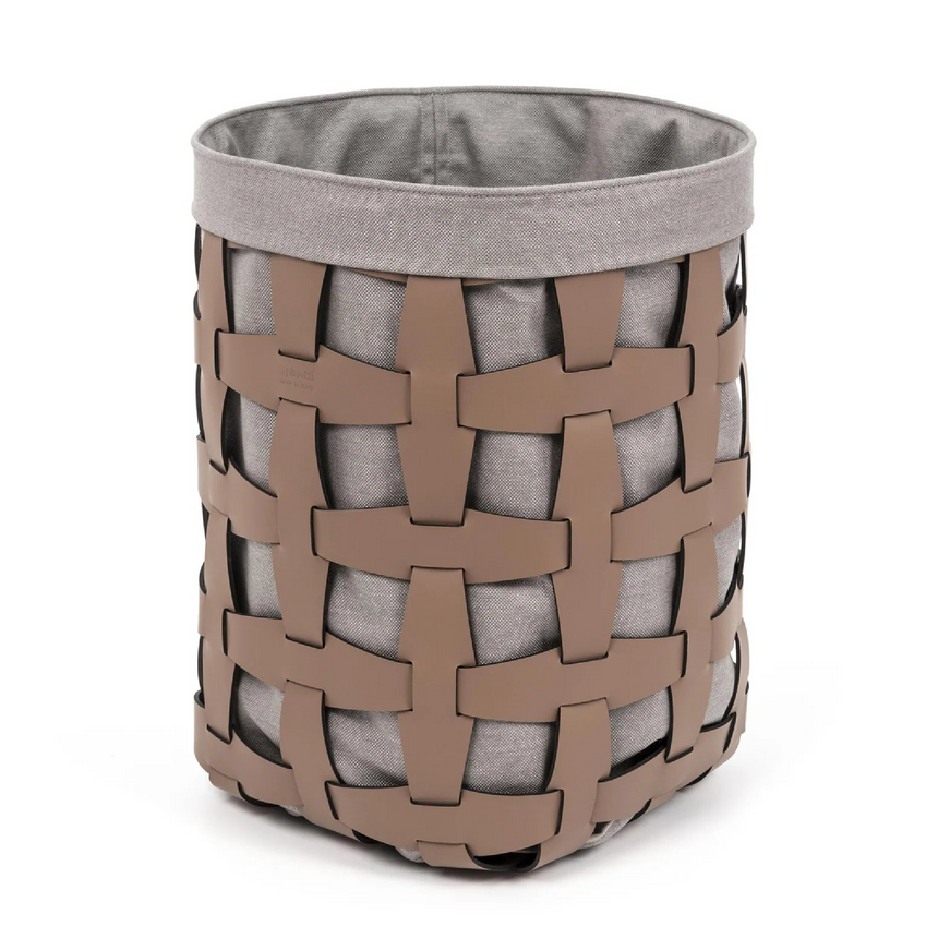 Woven Leather Outdoor Basket | Pinetti Hook | Italianfurniture.com