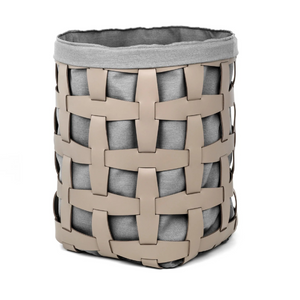 Woven Leather Outdoor Basket | Pinetti Hook | Italianfurniture.com