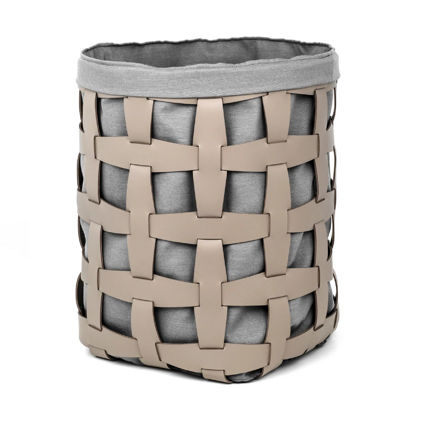 Woven Leather Outdoor Basket | Pinetti Hook | Italianfurniture.com