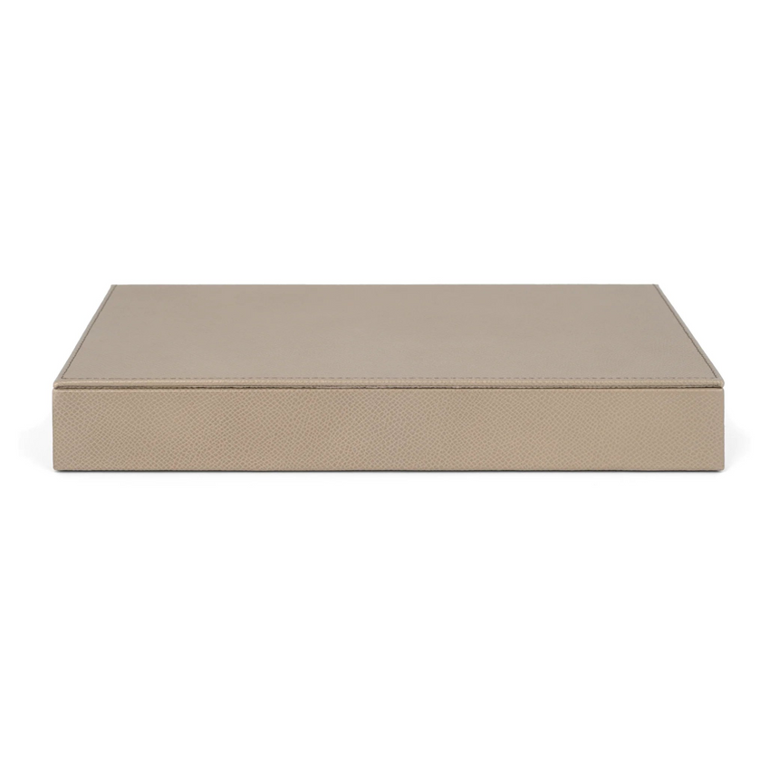 Calf Leather Lidded Box L | Pinetti | Italianfurniture.com