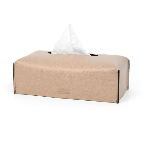 Soft Leather Rectangular Tissue Box | Pinetti | Italian Furniture