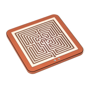 Leather Finished Square Labyrinth | Pinetti Arianna | Italianfurniture.com