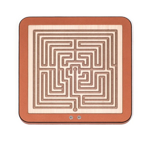 Leather Finished Square Labyrinth | Pinetti Arianna | Italianfurniture.com