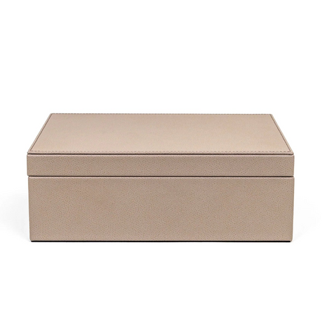 Leather Covered Tea Box Organizer | Pinetti | Italianfurniture.com