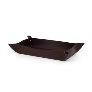 Raised Edges Leather Trinket Tray | Pinetti | Italianfurniture.com