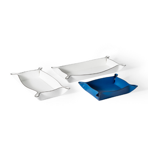 Raised Edges Leather Trinket Tray | Pinetti | Italianfurniture.com