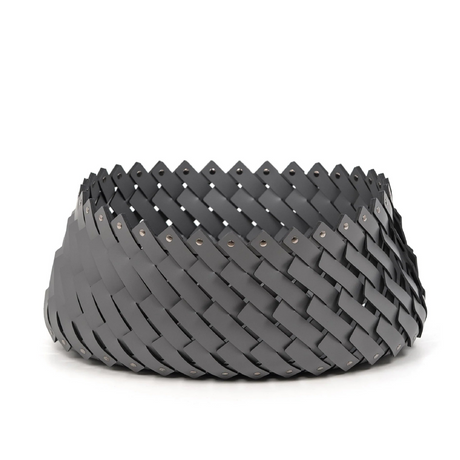 Leather Weave Oval Basket L | Pinetti Almeria | Italianfurniture.com