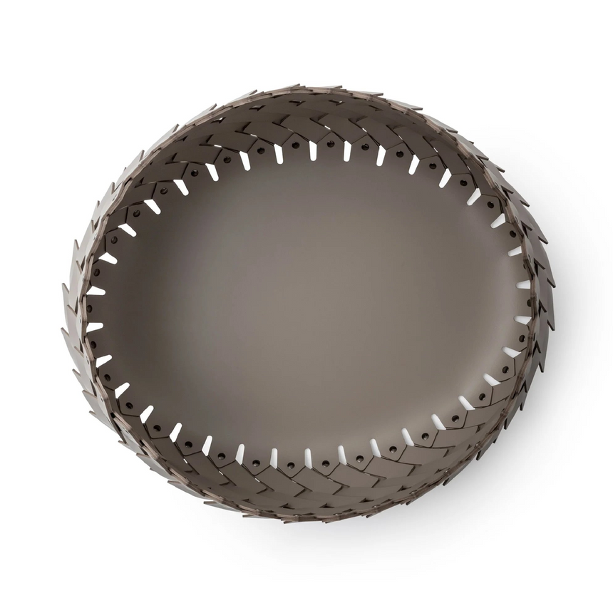 Leather Weave Oval Basket L | Pinetti Almeria | Italianfurniture.com