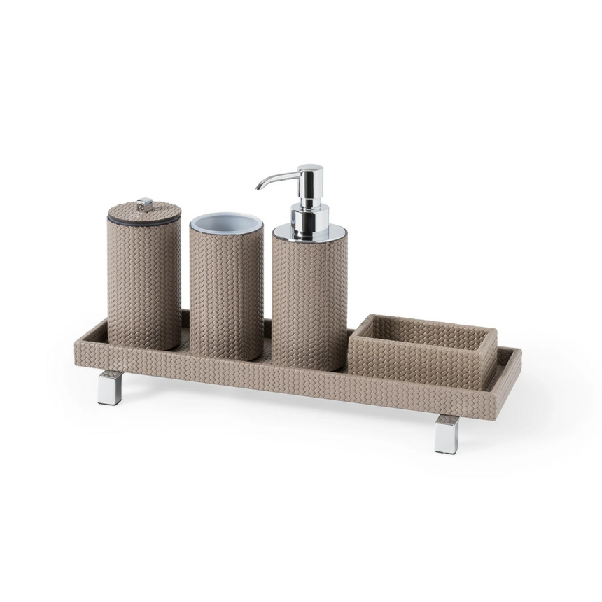 Waterproof Leather Soap Dispenser | Pinetti Poseidon | Italianfurniture.com