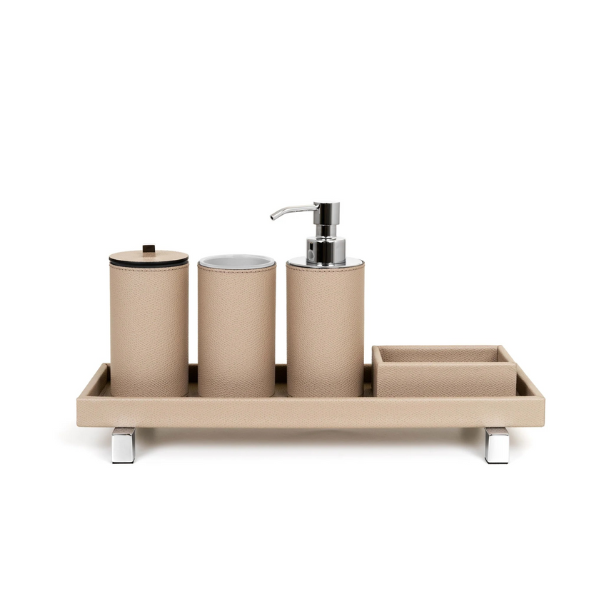 Waterproof Leather Soap Dispenser | Pinetti Poseidon | Italianfurniture.com