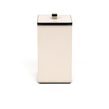 Leather Square Cotton Pad Holder | Pinetti Poseidon | Italianfurniture.com