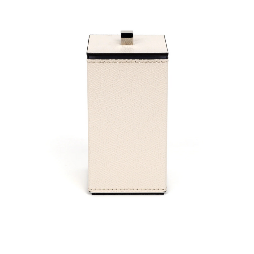 Leather Square Cotton Pad Holder | Pinetti Poseidon | Italianfurniture.com