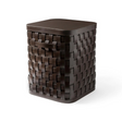 Square Woven Leather Basket L | Pinetti Demetra | Italianfurniture.com