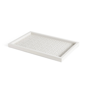 Embossed Leather Rectangular Tray | Pinetti Canton | Italianfurniture.com