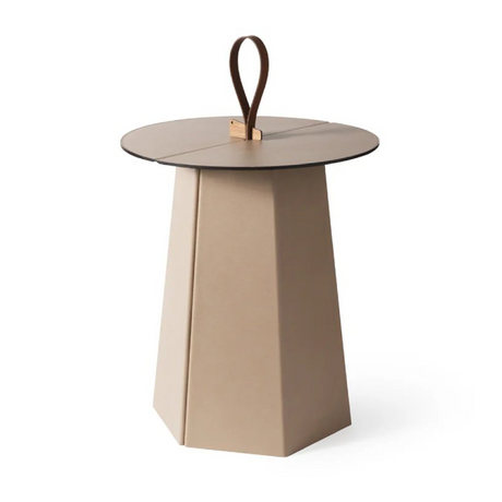 Hexagonal Leather Folding Table | Pinetti Aile | Italianfurniture.com
