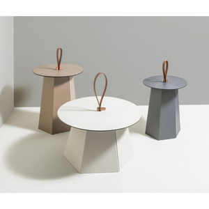 Hexagonal Leather Folding Table | Pinetti Aile | Italianfurniture.com