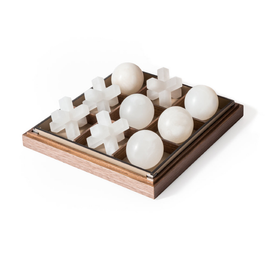 Alabaster Board Game | Pinetti Tic Tac Toe | Italianfurniture.com